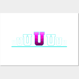 Letter U Posters and Art